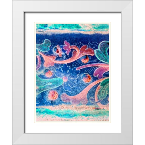 Wood Carving IV White Modern Wood Framed Art Print with Double Matting by Grayscale