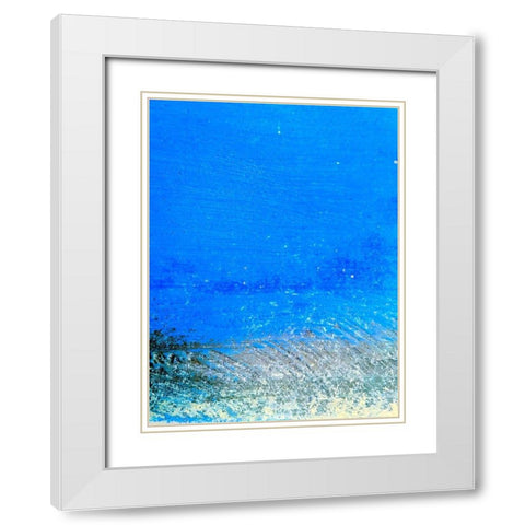 Painted Steel Panel I White Modern Wood Framed Art Print with Double Matting by Grayscale