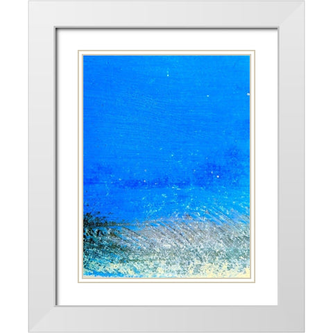 Painted Steel Panel I White Modern Wood Framed Art Print with Double Matting by Grayscale