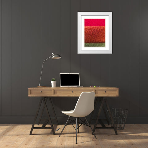 Fabric XIV White Modern Wood Framed Art Print with Double Matting by Grayscale
