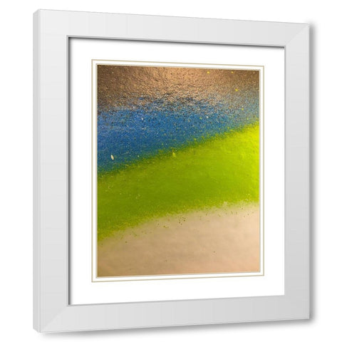 Paint Closeup XII White Modern Wood Framed Art Print with Double Matting by Grayscale