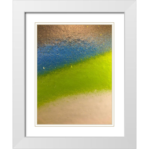 Paint Closeup XII White Modern Wood Framed Art Print with Double Matting by Grayscale
