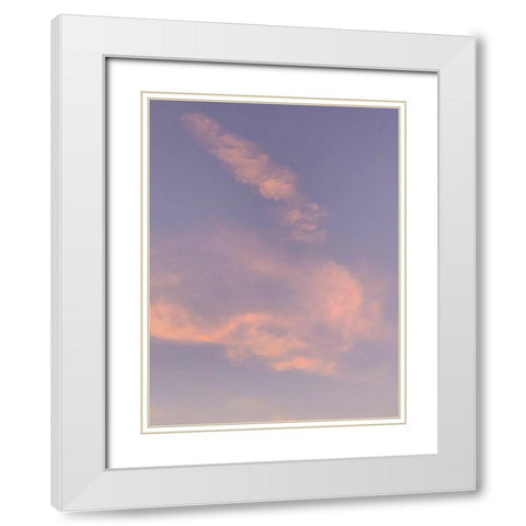 Sunset V White Modern Wood Framed Art Print with Double Matting by Grayscale
