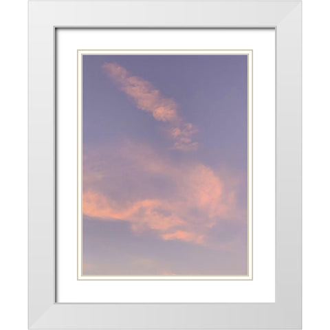 Sunset V White Modern Wood Framed Art Print with Double Matting by Grayscale