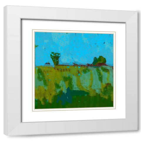 First Snow I White Modern Wood Framed Art Print with Double Matting by Grayscale