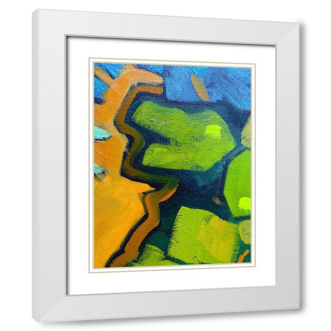 Black Outlines III White Modern Wood Framed Art Print with Double Matting by Grayscale