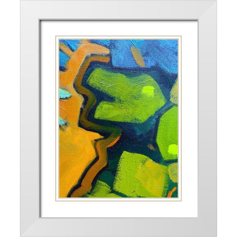 Black Outlines III White Modern Wood Framed Art Print with Double Matting by Grayscale