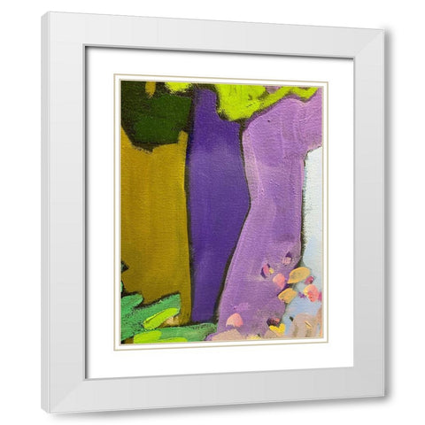 Black Outlines IV White Modern Wood Framed Art Print with Double Matting by Grayscale