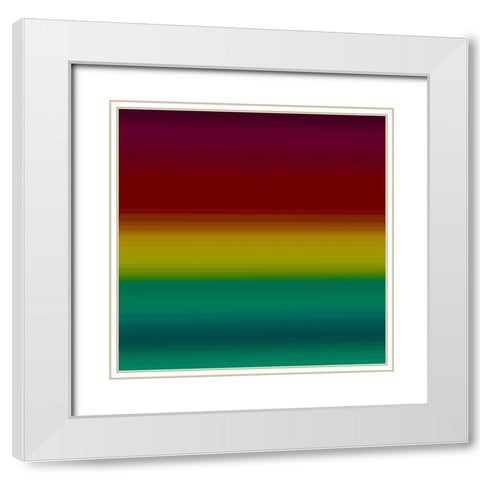 Rich Pinstripes I White Modern Wood Framed Art Print with Double Matting by Grayscale