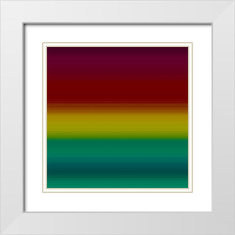 Rich Pinstripes I White Modern Wood Framed Art Print with Double Matting by Grayscale