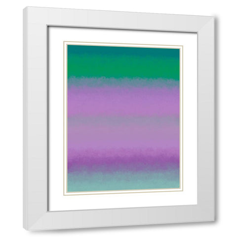 Cool Texture Stripes I White Modern Wood Framed Art Print with Double Matting by Grayscale