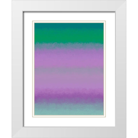 Cool Texture Stripes I White Modern Wood Framed Art Print with Double Matting by Grayscale
