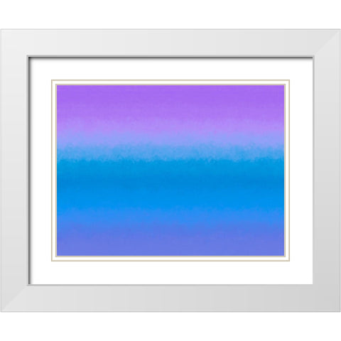Cool Texture Stripes II White Modern Wood Framed Art Print with Double Matting by Grayscale
