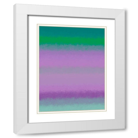 Cool Texture Stripes III White Modern Wood Framed Art Print with Double Matting by Grayscale