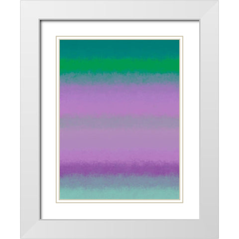 Cool Texture Stripes III White Modern Wood Framed Art Print with Double Matting by Grayscale