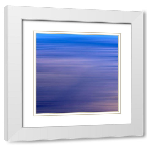 Cool Pinstripes VI White Modern Wood Framed Art Print with Double Matting by Grayscale