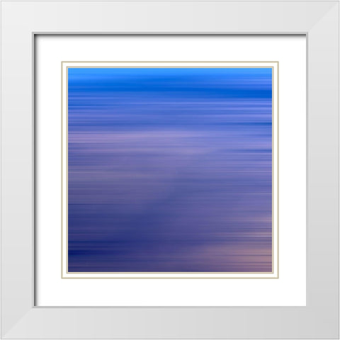 Cool Pinstripes VI White Modern Wood Framed Art Print with Double Matting by Grayscale