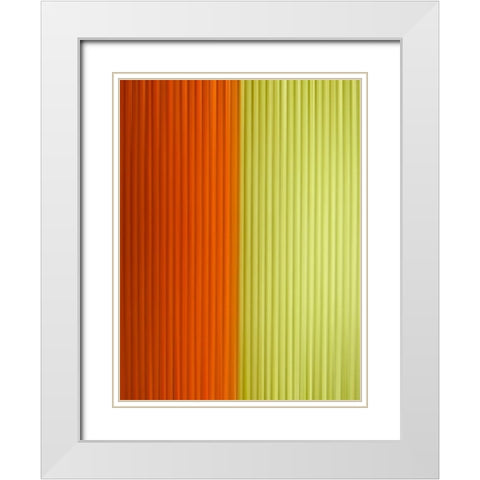 Fabric Pinstripes III White Modern Wood Framed Art Print with Double Matting by Grayscale