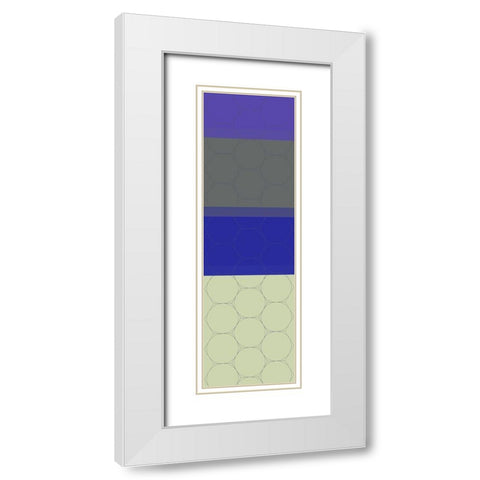 Totem XIII White Modern Wood Framed Art Print with Double Matting by Grayscale