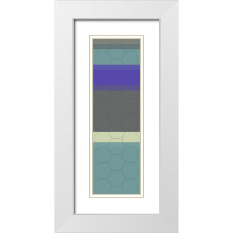 Totem XIV White Modern Wood Framed Art Print with Double Matting by Grayscale