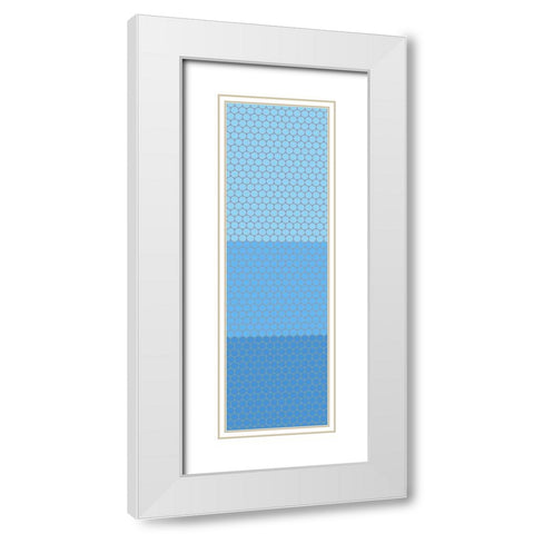 Totem XV White Modern Wood Framed Art Print with Double Matting by Grayscale