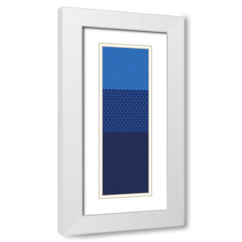 Totem XVI White Modern Wood Framed Art Print with Double Matting by Grayscale