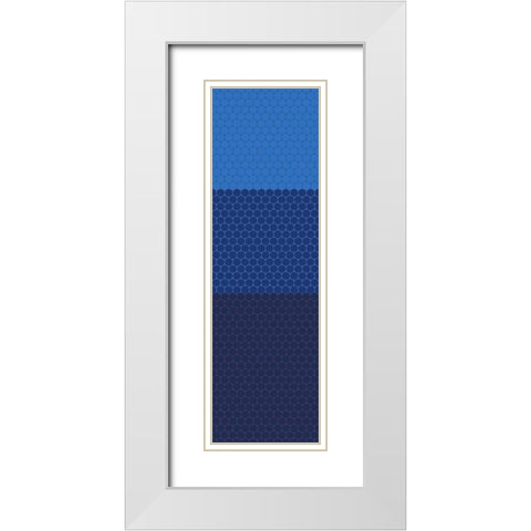 Totem XVI White Modern Wood Framed Art Print with Double Matting by Grayscale