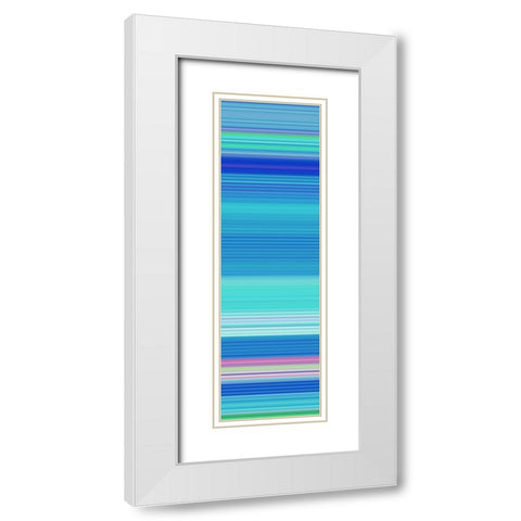 Totem XVII White Modern Wood Framed Art Print with Double Matting by Grayscale