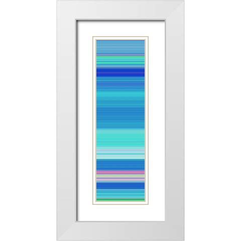 Totem XVII White Modern Wood Framed Art Print with Double Matting by Grayscale