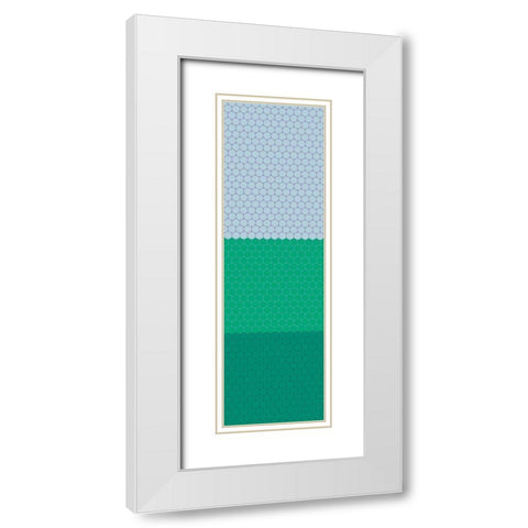 Totem XIX White Modern Wood Framed Art Print with Double Matting by Grayscale