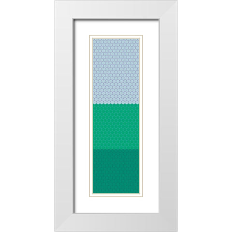 Totem XIX White Modern Wood Framed Art Print with Double Matting by Grayscale