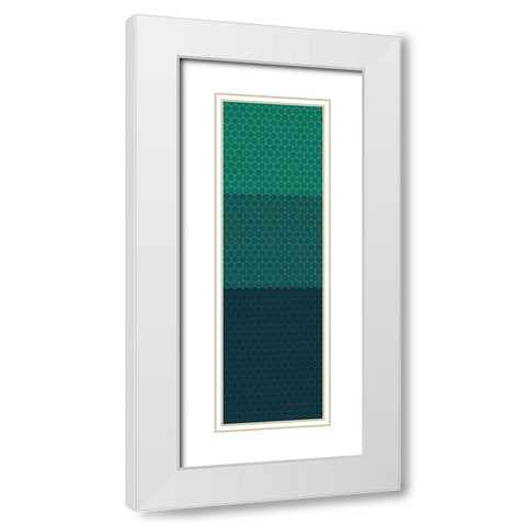 Totem XX White Modern Wood Framed Art Print with Double Matting by Grayscale