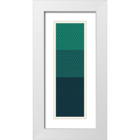 Totem XX White Modern Wood Framed Art Print with Double Matting by Grayscale