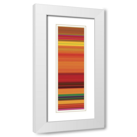 Totem XXI White Modern Wood Framed Art Print with Double Matting by Grayscale