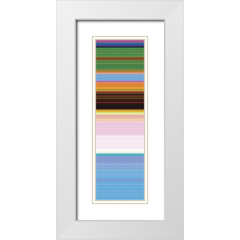 Totem XXII White Modern Wood Framed Art Print with Double Matting by Grayscale