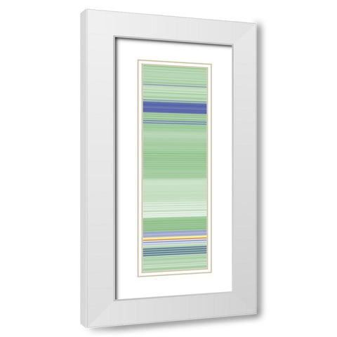 Totem XXV White Modern Wood Framed Art Print with Double Matting by Grayscale