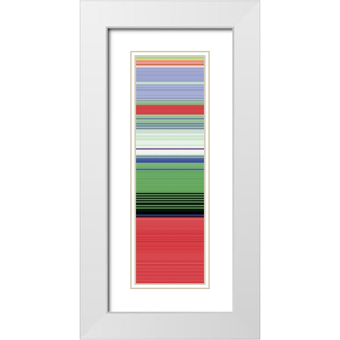 Totem XXVI White Modern Wood Framed Art Print with Double Matting by Grayscale