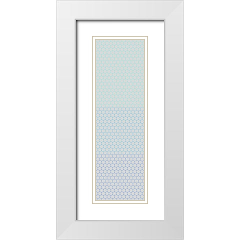 Totem XXVII White Modern Wood Framed Art Print with Double Matting by Grayscale