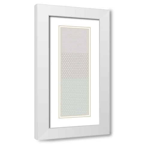 Totem XXVIII White Modern Wood Framed Art Print with Double Matting by Grayscale