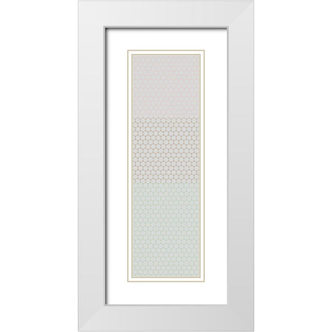 Totem XXVIII White Modern Wood Framed Art Print with Double Matting by Grayscale
