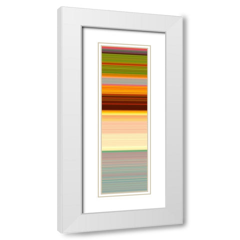 Totem XXX White Modern Wood Framed Art Print with Double Matting by Grayscale