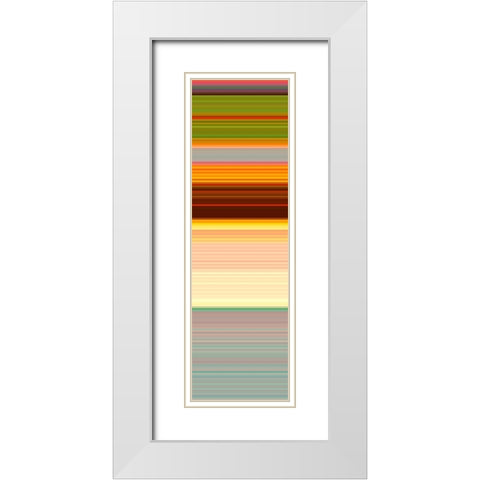 Totem XXX White Modern Wood Framed Art Print with Double Matting by Grayscale
