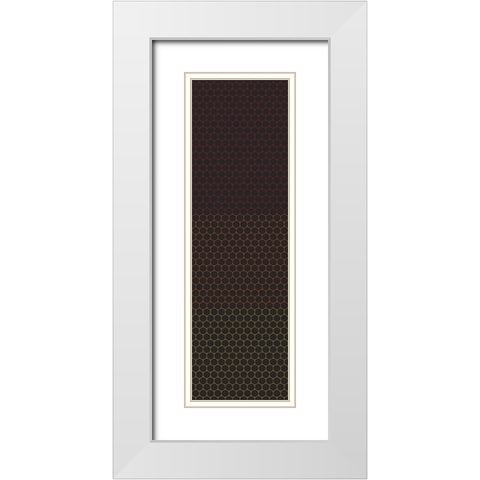 Totem XXXI White Modern Wood Framed Art Print with Double Matting by Grayscale