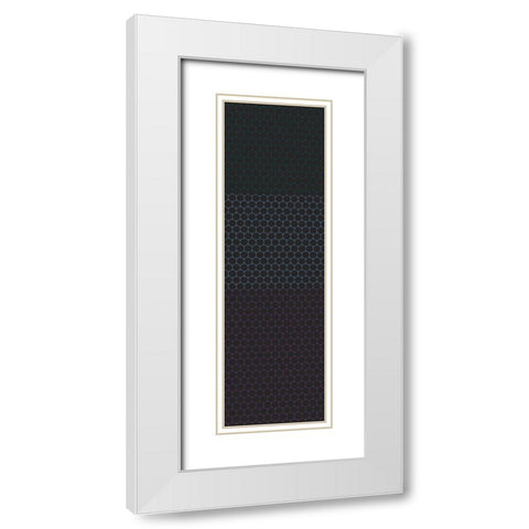 Totem XXXII White Modern Wood Framed Art Print with Double Matting by Grayscale