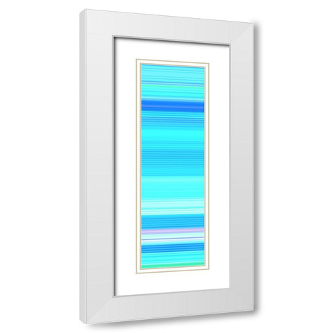 Totem XXXIII White Modern Wood Framed Art Print with Double Matting by Grayscale