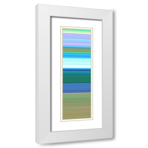 Totem XXXIV White Modern Wood Framed Art Print with Double Matting by Grayscale