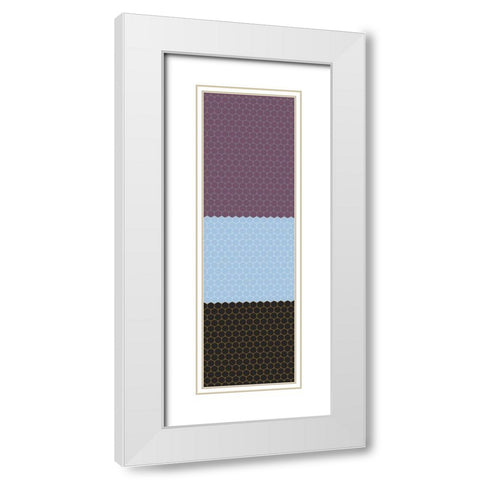 Totem XXXV White Modern Wood Framed Art Print with Double Matting by Grayscale