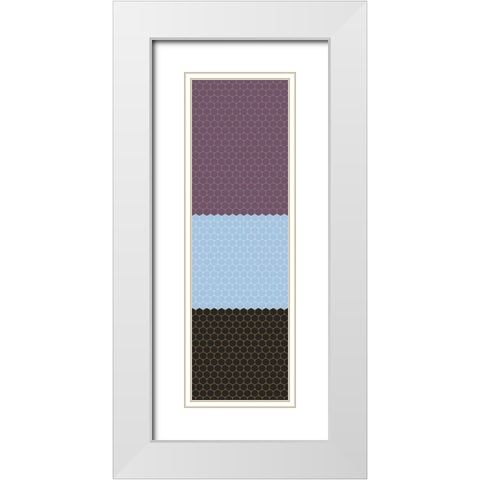 Totem XXXV White Modern Wood Framed Art Print with Double Matting by Grayscale