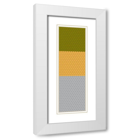 Totem XXXVI White Modern Wood Framed Art Print with Double Matting by Grayscale