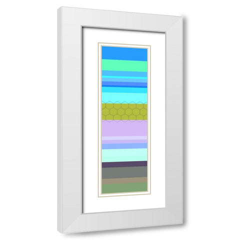Totem XXXVII White Modern Wood Framed Art Print with Double Matting by Grayscale